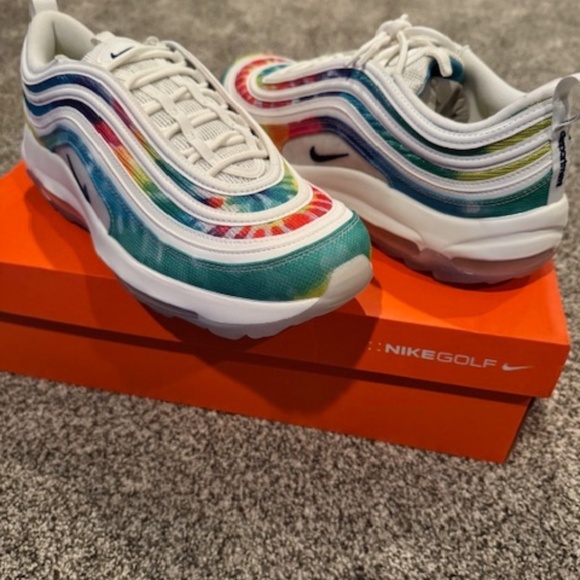Nike Air Max 97 Golf (Tie Dye) Size 11 - Picture 1 of 3